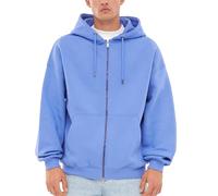 Johnny Urban Sweatjacke Damen & Herren Blau Lila - Caleb - Oversized Kapuzenjacke mit Reißverschluss - Unisex Zip Hoodie - Weiche Innenseite - Sweatshirt Jacke Mit Kapuze