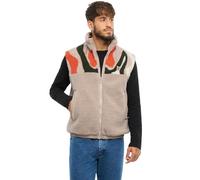 Johnny Urban Teddy Weste Damen & Herren Beige - Bryson - 2 in 1 Fleeceweste zum Wenden - Warme Winterweste Kurz aus Teddyfleece & Nylon