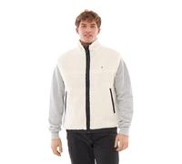 Johnny Urban Teddy Weste Damen & Herren Cream Schwarz - Bryson - 2 in 1 Fleeceweste zum Wenden - Warme Winterweste Kurz aus Teddyfleece & Nylon