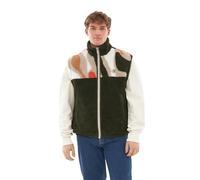 Johnny Urban Teddy Weste Damen & Herren Grün Beige - Bryson - 2 in 1 Fleeceweste zum Wenden - Warme Winterweste Kurz aus Teddyfleece & Nylon