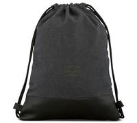 Johnny Urban Turnbeutel Damen & Herren Schwarz - Luke - Beutel Rucksack mit Kordelzug - Baumwoll Canvas - Kleine Innentasche für Wertsachen