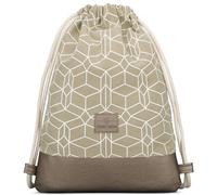 Johnny Urban Turnbeutel Hipster Noah Baumwoll Gymsack Gym Bag Beutel Sportbeutel Rucksack für Damen & Herren mit Innentasche - Aus robuster Baumwolle und veganem Leder
