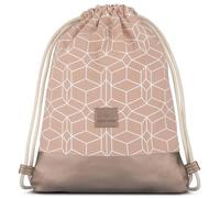 Johnny Urban Turnbeutel Hipster Noah Baumwoll Gymsack Gym Bag Beutel Sportbeutel Rucksack für Damen & Herren mit Innentasche - Aus robuster Baumwolle und veganem Leder, Einheitsgröße