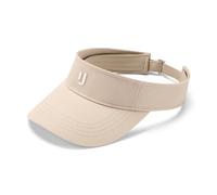 Johnny Urban Visor Cap Damen und Herren Beige - Terry - Sonnenschutz fürs Gesicht - Verstellbare Visier Kopfbedeckung aus Baumwolle - Sommer, Festival, Urlaub