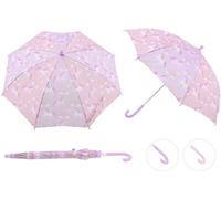 Mädchen Regenschirm Einhorn und Regenbogen rosa 57cm