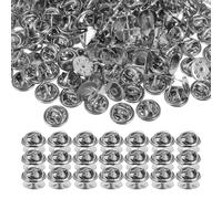 JOINPAYA 150 Satz Schmetterlings Clutch Anstecknadeln 10mm Nickel Basis für Broschen Krawattennadeln und Selbstgemacht Schmuck