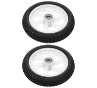 JOINPAYA 2 Stück Gummi Ersatzräder für Einkaufswagen Klein Geräuscharm Witterungsbeständig mit Langlebigem Lager Kompatibel für Kinderwagen Rollstuhl Outdoor Trolley