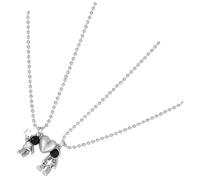 JOINPAYA 2 Stück Magnetische Astronauten Halsketten für Paare Edelstahl Raumfahrer Anhänger Weltraum Schmuck für Freundschaft und Liebe