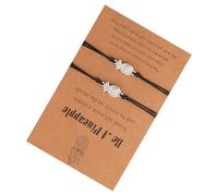 JOINPAYA 2 Stück Verstellbare Legierungs Armbänder mit Ananas Motiv Geflochtene Handgelenkketten Dekorative Abschluss und Festivalgeschenke Schwarz