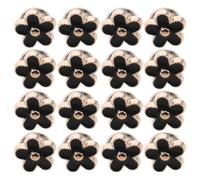 JOINPAYA 20 Stück Metall Blumen Druckknöpfe Abnehmbare Clip Broschennadeln ohne Nähen Unsichtbare Sicherheitsknöpfe für Hemden Kleider und Jacken