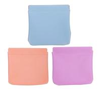 JOINPAYA 3 Stück Pack Kleine Selbstschließende Kosmetiktaschen aus Pu Leder Tragbar und Praktisch für Reise und Schule Kompakte Make Up Tasche für Damen