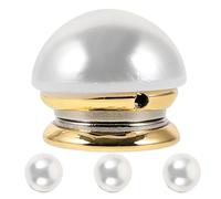 JOINPAYA 3 Stück Pack Magnetische Perlen Broschenknöpfe Kunstperlenverzierte Leichte Kleiderclips ohne Nähen für Damen Sichere Magnetbefestigung für Hemden Kleider und Pullover bei