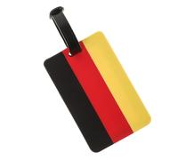 JOINPAYA 3D Flaggen Gepäckanhänger aus PVC mit Deutschland Flagge Reise Id Kofferanhänger Gepäckmarkierung für Boarding und Verlustschutz