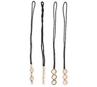 JOINPAYA 4 Stück Haarknoten Formen Haardonut Halter mit Perlen und Blumen Haarschmuck Vintage Stil für Damen und Mädchen Zufälliger Stil