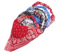 JOINPAYA 6 Stück pack Elastische Dreieck Kopftücher aus Atmungsaktivem Chiffon für Damen Modische Haartücher in Verschiedenen Farben für Alltag Party und Reisen