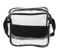 JOINPAYA Durchsichtige PVC Umhängetasche Groß für Sport und Reisen Transparente Stadion Tasche mit Schultergurt Strapazierfähige Alltagstasche für Damen