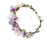 JOINPAYA Lebensechtes Kranz Stirnband Aus Stoff Boho Haarband Mit Simuliertem Blumenkranz Für Hochzeit Strandparty Festival Fotografie