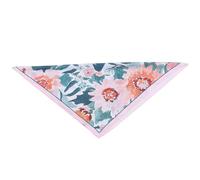 JOINPAYA Leichter Quadratischer Seidenschal mit Rosa Grüner Tintenblume für Damen Multifunktionales Halstuch und Kopftuch aus Seide für Outdoor und Freizeit