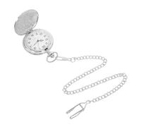 JOINPAYA Mechanische Herren Taschenuhr mit Kette Große Vintage Taschenuhr aus Metall Gravierter Klappdeckel Präzises Mechanisches Uhrwerk Retro Schmuck für Hochzeit und Geburtstag
