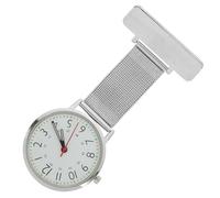 JOINPAYA Minimalistische Krankenschwester Uhr aus Edelstahl mit Starkem Gehäuse und Brustclip für Medizinische Fachkräfte im Klinischen Einsatz