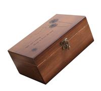 JOINPAYA Multifunktionale Nähkästchen aus Massivem Holz Aufbewahrungsbox mit Luftdichtem Innenraum Großes Fassungsvermögen für Haushalt und Handarbeit