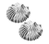 JOINPAYA Muschelohrringe Damen 1 Paar Tropfen Ohrringe aus Legierung Silber Maritimer Boho Schmuck Sommer Beach Accessoire