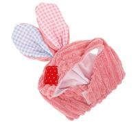 JOINPAYA Osterhut für Haustiere mit Hasenohren Leichter Stoff Rosa Farbe Geeignet für Kleine Katzen und Hunde für Osterpartys und Täglichen Gebrauch