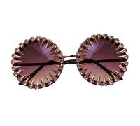 JOINPAYA Retro Damen Sonnenbrille mit Nieten und Strass Leichte Pc/Zinklegierung Party und Fotobrille für Sommer und Reisen