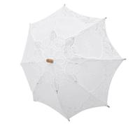 JOINPAYA Spitzenschirm für Hochzeit Dekorativer Schirm für Fotoshooting Romantische Stickerei Elegantes Accessoire für Hochzeitsdekoration Blumenförmiger Schirm für Brautschleier Schönheit