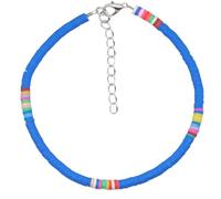 JOINPAYA Verstellbare Fußkette mit Elastischem Polymer Clay Anhänger Boho Fußkettchen für Frauen Geeignet für Strand Partys und Festliche Events 1 Stück