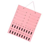 JOINPAYA Wandmontierter Schmuck Organizer mit Filzbeutel für Ohrringe Haarclips und Kopfbedeckungen Hängende Aufbewahrungslösung für Kinderzimmer