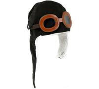 JOIUXNER Unisex Kinder Pilotenmütze Warme Fliegermütze mit Ohrenklappen Fleece Warme Mütze Mütze mit Ohrenschützern für Kleinkinder Kinder(Schwarz)