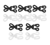 jojofuny 10 Paar Haken und Ösen Verschlusshaken aus Metall und Nylon Leicht zu Verwenden und Bruchfest für Kleidung und Selbstgemacht Dekoration zu Hause