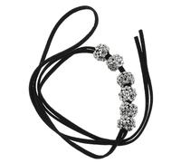 jojofuny 2 Stück Selbstgemacht Haargummis mit Totenkopf Perlen aus Legierung Vintage Zopfschmuck für Mädchen Halloween Karneval Haarschmuck