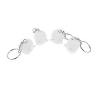 jojofuny 4 Stück pack Niedliche Geister Schlüsselanhänger aus Kunststoff Leicht und Robust Taschen und Rucksackanhänger für Schüler Halloween Geschenkidee