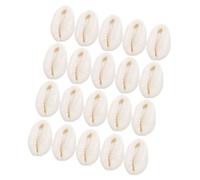 jojofuny 40 Stück Muschelanhänger Selbstgemacht Charm Anhänger Unregelmäßig 15x22mm Für Armbänder Halsketten Schmuckherstellung Zubehör