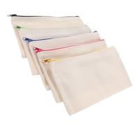 jojofuny 5 Stück Federmäppchen aus Canvas mit Reißverschluss Leichte Kosmetiktaschen Selbstgemacht Graffiti Kulturbeutel für Schule und Reisen