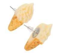 jojofuny Eiscreme Ohrstecker Damen Niedliche Dessert Ohrhänger Schmuck Kleine Eiswaffel Ohrschmuck Modisch Für Alltag Geburtstag Hochzeit