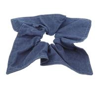 jojofuny Jeans Haargummi Damen Elastisch Haarschmuck Großes Haarband Knoten Pferdeschwanzhalter für Dickes Lockiges Haar Blau Denim Hair Band
