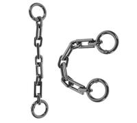 jojofuny Kettenriemen 2 Stück Schwarze Legierung, Verlängerung für Handtaschenriemen, Taschenzubehör für Handtasche und Umhängetasche, zum Verlängern und bequemen Tragen