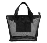 jojofuny Kosmetiktasche Netzgewebe Reise Kulturbeutel für Frauen Großer Make Up Organizer Handlicher Kosmetikbeutel mit Henkel