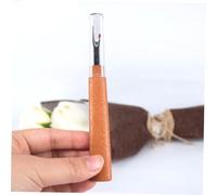 jojofuny Nahttrenner mit Holzgriff Scharfe Konkave Spitze Metall Nähwerkzeug zum Entfernen Unerwünschter Säume und Kleidungsetiketten für Feine Stoffe