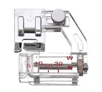 jojofuny Tragbarer Schrägband Nähfuß aus Metall und Hartplastik für Haushaltsnähmaschinen Kompatibel mit Singer Brother Babylock mit Schnellverschluss Praktisches Nähmaschinen Zubehör