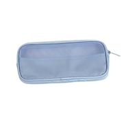 jojomis Make-up-Tasche, Organizer, tragbar, multifunktional, Reißverschluss, Make-up-Pinseltasche, Kulturbeutel für Rucksackreisen, Camping, 22 x 11 x 2 cm, Blau, 1 Stück