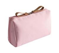 jojomis Tragbare Reise-Make-up-Tasche, wasserabweisend, Kosmetik-Organizer, Aufbewahrungstasche für Pinsel, Kosmetik, Herren, klein, Small Pink, 1 Stück