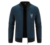 JokeLomple 2026 Trachtenjacke Herren Strickjacke Langarm Oktoberfest Trachtenjanker Mit Reissverschluss Trachtenmode Janker Leicht Modern Cardigan Tracht Freizeitjacke Wiesn Outfit M-4Xl