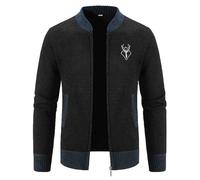 JokeLomple 2026 Trachtenjacke Herren Strickjacke Langarm Oktoberfest Trachtenjanker Mit Reissverschluss Trachtenmode Janker Leicht Modern Cardigan Tracht Freizeitjacke Wiesn Outfit M-4Xl