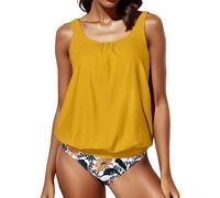 JokeLomple Bauch-Badeanzug-Stück Damen-Kontroll-Bade-, Zwei mit Shorts, Top-Anzug, Badebekleidung, Tankinis-Set#1