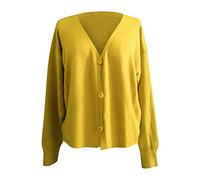 JokeLomple Damen Bolero - Elegante Schulterjacke Top Daily Casual V-Ausschnitt Mode Strickjacke Lose Mantel mit Herz Stickerei Baumwolle Oberteile Elegant Dünn Open Front Langarmshirt