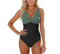 JokeLomple Damen trägerloser Bandeau-Badeanzug#1